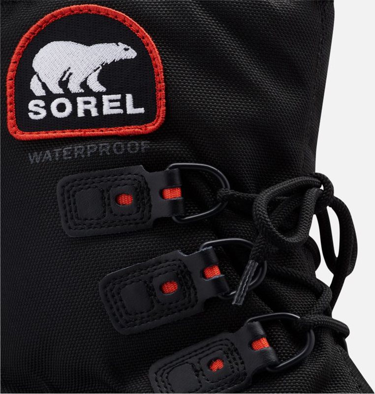 Sorel Çocuk Youth Glacier™ Xt - Kar Botu Siyah/Kırmızı - 752-UPBCWQ